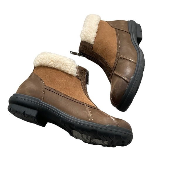 NEW UGG Hapsburg Zip Boot Shearling Trim size 7 - Picture 2 of 14